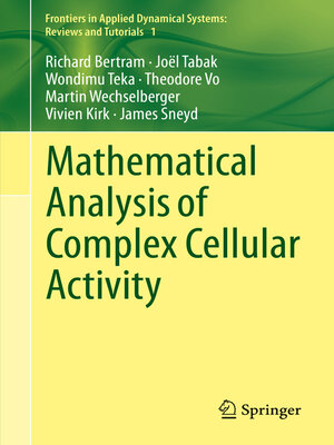 cover image of Mathematical Analysis of Complex Cellular Activity
